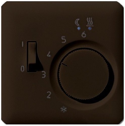 Лицевая панель Jung CD500 для терморегулятора коричневый фото Лицевая панель Jung CD500 для терморегулятора коричневый картинка